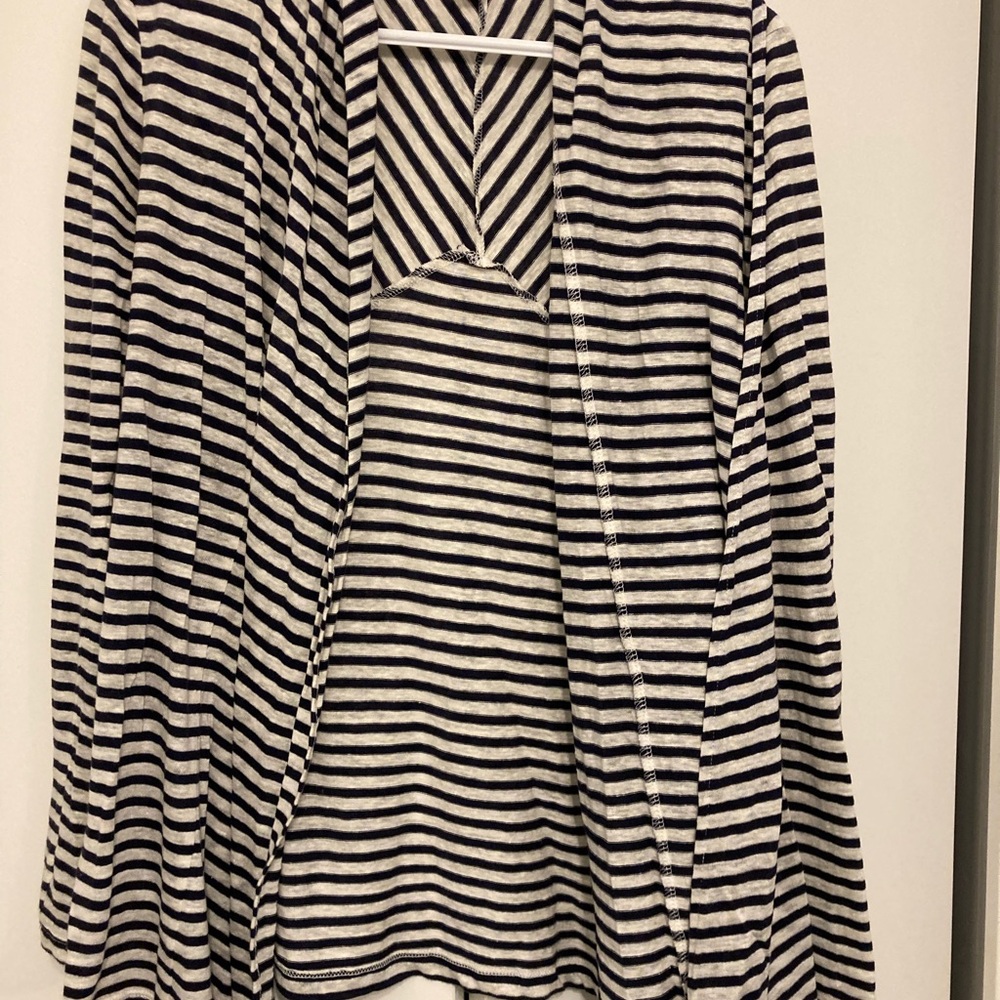 Striped Blue and White Cardigan